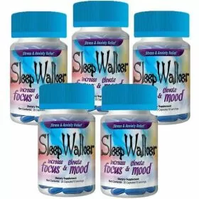 100 Pills Sleep Walker Capsules Focus And Mood Optimizer 20 Counts - Price Per Bottle