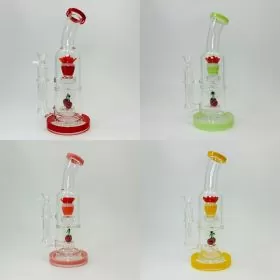 10 Inches - Waterpipe - Double Matrix Perc - Cupcake and Cherry