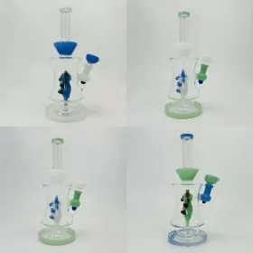 Waterpipe With Bulls Shower Perc - 11 Inches - RH-188