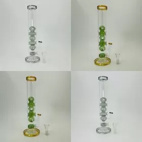 Waterpipe Straight Swiss Cheese With Showerhead Perc - 13 Inches - RH-207