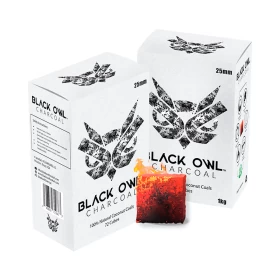 Black Owl - 25mm - 72 Cubes - 1kg Charcoal