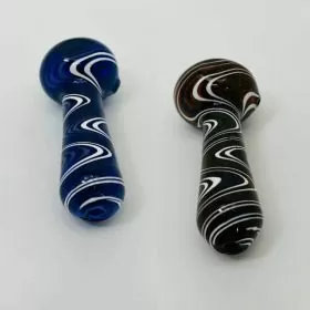 4 Inches Zigzag Full-Color Handpipe - Price Per Piece