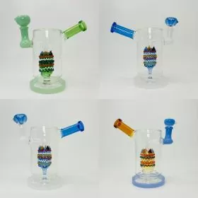 7 Inches - Waterpipe With Art Shower Perc (RH-189)