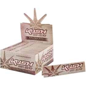 Kush 100% Hemp King Size Slim Cigarette Rolling Papers