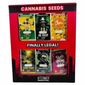 Aftermath - Seed CO. Cannabis Seeds Mixed - 2 Packs Seeds - 12 Packs Per Display