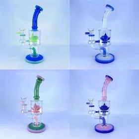 Aleaf 8 Inch Waterpipe - Bent Neck With Tree Perc - AL6063