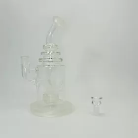 Aleaf - Waterpipe Frosted With Matrix Perc - 13 Inches - AL2081