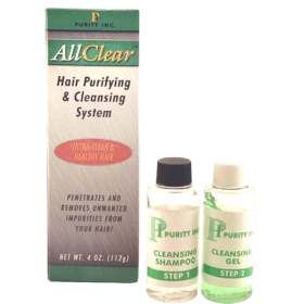 All Clear Hair Purifying and Cleansing 4oz - Ultra Clean Hair Detox Shampoo And Conditioner