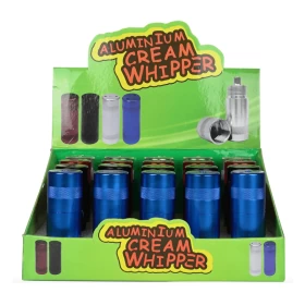 Aluminium Metal Cracker - Cream Whipper With Rubber - 20 Counts Per Pack - PCCW2