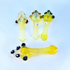 Bear Face Handpipe - 5 Inch - Assorted Colors - Price Per Piece - HPMS82