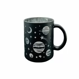 Black Frosted Space Galaxy Coffee Mugs
