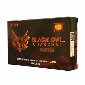 Black Owl - Coconut Charcoal Cubes - Pocket Pack - 25 mm - 15 Counts