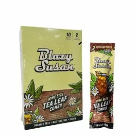 Blazy Susan - King Size - Tea Leaf Cones - 2 Cones Per Pouch - 10 Pouches Per Box