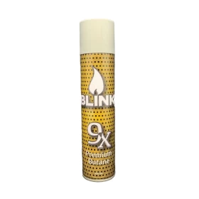Blink Platinum 9X Butane Lighter Can Gas 300ml - Assorted Colors - 12 Counts Per Box