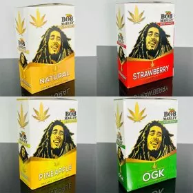 Bob Marley Hemp Wraps - 25 Packs Per Display - 2 Per Pack