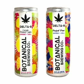 Botanical Brewing - Delta 9 Sparkling Beverage - 12 Fl. Oz - 4 Counts Per Pack - Exotic World Snacks