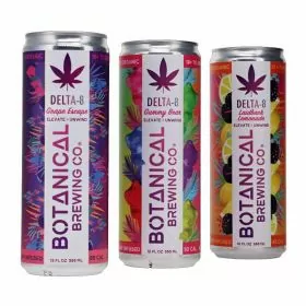 Botanical Brewing - Delta 8 Sparkling Beverage - 12 Fl.oz - 4 Pieces Per Pack