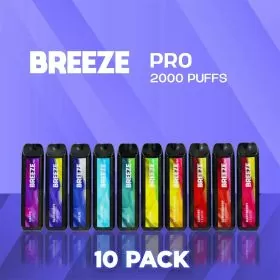 Breeze - Pro Edition - 2000 Puffs - Disposable - 10 Counts Per Pack