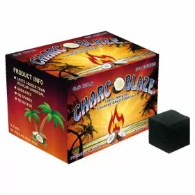 Charco Blaze Cubes - 0.5 Kilo - Hookah Charcoal - 36 Pieces Per Box