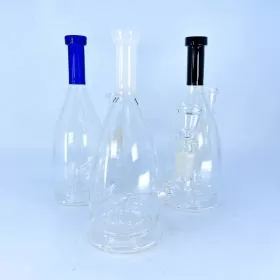 Clear Waterpipe With Showerhead Perc - 7 Inch - WPAG87