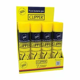 Clipper Premium Butane 7x Yellow - 300ml - 12 Count Per Box - No Free Shipping