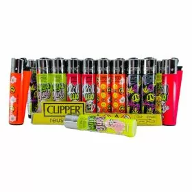 Clipper Lighter - 48 Piece Per Display - With 5 Piece Extra - Assorted Designs