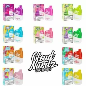 Cloud Nurdz Disposable - Recharge 4500 Puffs - 5% Nicotine - 10 Pack Per Box