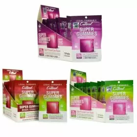 Cutleaf - Super Gummies - Cold Pressed Live Rosin - THC - CBD - Blend - 150mg - 2 Per Pack