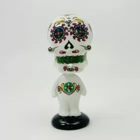 Day of the Dead Bobblehead White - 6 Inches (2353)