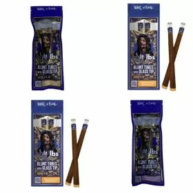 Dogg Lbs - Blunt Tube With Glass Tip - 2 Counts Per Pack - 10 Packs Per Display