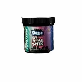  Dope Bomb Bites - Delta 8 - Delta 9 - 1000mg Gummies - 50 Piece Per Party Pack - Mixed Flavors