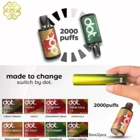 Dotmod - Switch 4000 Puffs Disposable - 2 Packs - 10 Counts Per Box