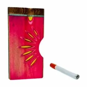 Dugout Wooden Flower With One Hitter - 4 Inches