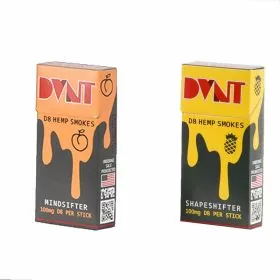 Dvnt - Delta 8 Hemp Smokes 100mg - 10 Pieces Per Pack - 10 Packs Per Box