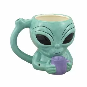 Fashioncraft Ceramic Alien Mug Pipe - 82542