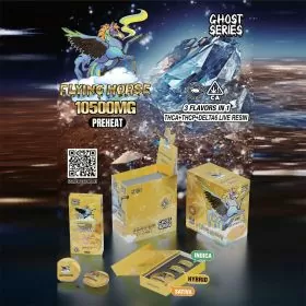 Flying Horse - Ghost Series - Delta 6 - THC-A - THC-P - 10500mg - 3 in1 Pod - Battery Kit