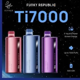 Funky Republic Ti7000 - Disposable - 7000 Puffs - 5 Counts Per Pack