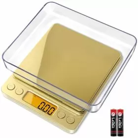 Fuzion - Digital Pocket Scale - 500 Grams x 0.01Gram - Gold - PT-500 Grams