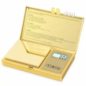 Fuzion - Digital Pocket Scale - 200 Grams X 0.01 Gram - GD-200 - Gold
