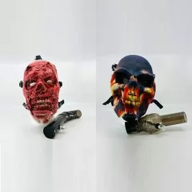 Gas Mask Character With Waterpipe - Ray Mask A2 - Ray Mask A4 - Ray Mask A6 - Assorted Designs - Price Per Piece