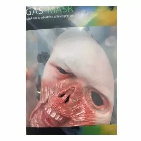 Gas Mask Character - With Silicone Waterpipe - Peach