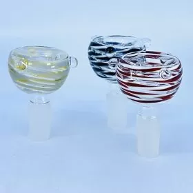 Bowl 14mm Male - Color Swirl - 5 Per Pack - Assorted