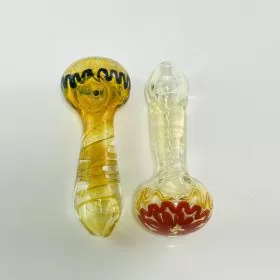 Handpipe - 4 Inches - Fumed Spiral - Assorted - Price Per Piece