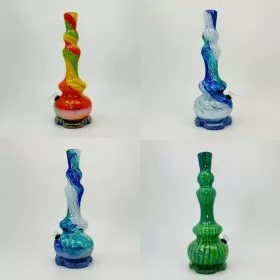 Glass Waterpipe - 14 Inches - RAY-K-121 - GR-Y-116