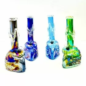 Glass Waterpipe 11 Inch - Ray-K-62 - Assorted Colors - Price Per Piece - WPRT29