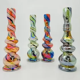 Glass Waterpipe - 12 Inches - Assorted Colors - GR-Y-101