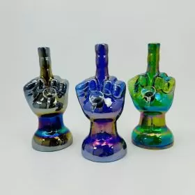 Glass Waterpipe - 8 Inches (GR-Y-15) Assorted Colors