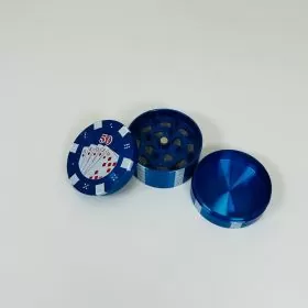 Grinder - 40mm - 3 Parts - Poker Chips - Assorted Colors