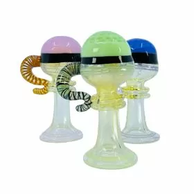 Handpipe - 4 Inch - Side Handle - With Honeycomb Head - 2 Way Stand - HPNB4
