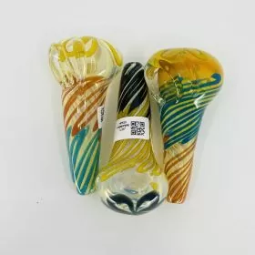 Handpipe 3.25 Inches - Multi Colors - Assorted Design - Price Per Piece